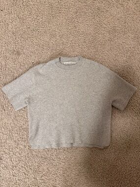 Abercrombie & Fitch Light Gray Crewneck Sweater
